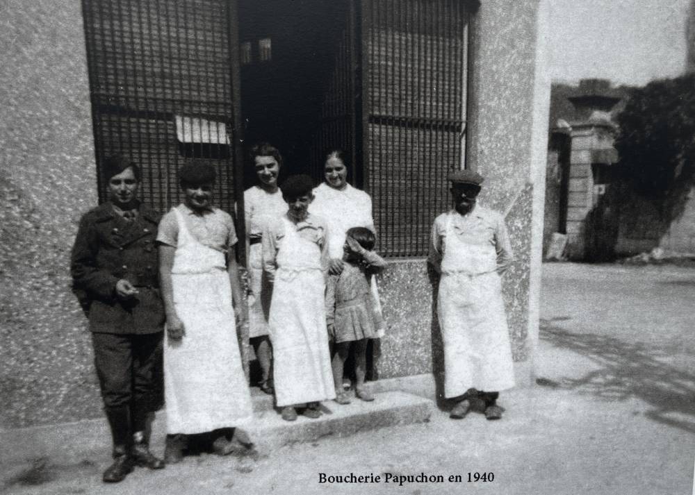 Boucherie Papuchon en 1940